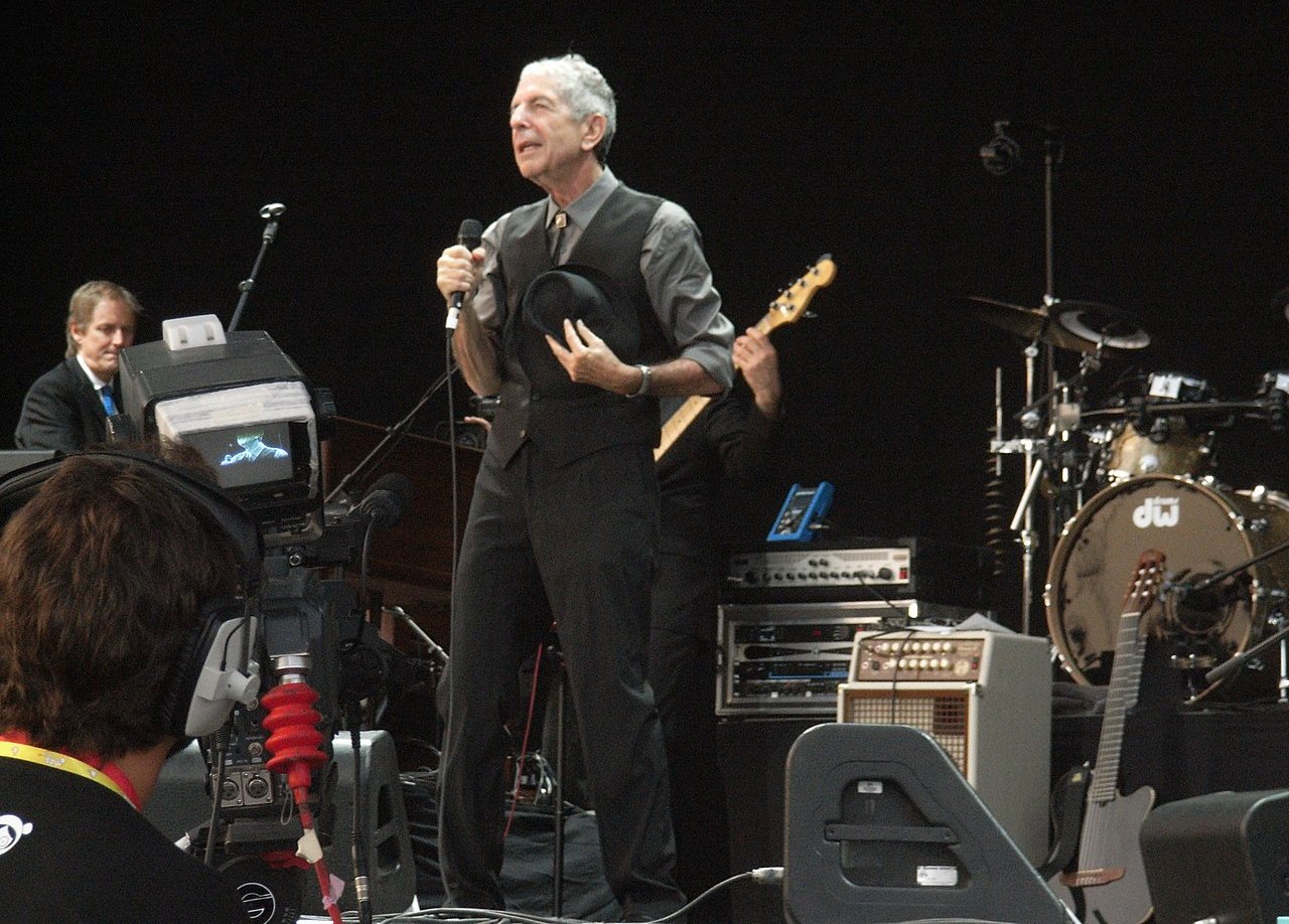 Canadian songwriter and singer Leonard Cohen