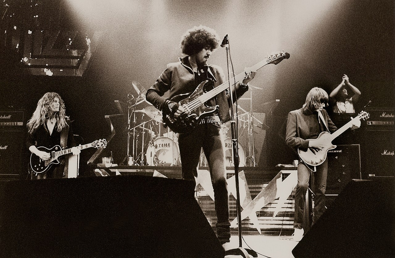 Thin Lizzy performing live in 1983