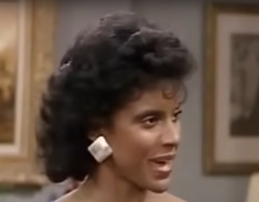 A visually captivating still taken from a pivotal moment in the television sitcom The Cosby Show (1984-1992)