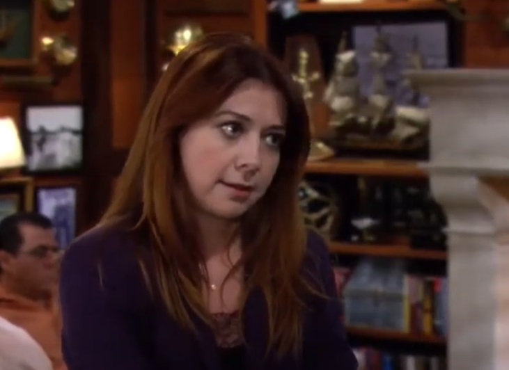 A visually captivating still taken from a pivotal moment in the television sitcom How I Met Your Mother (2005-2014)