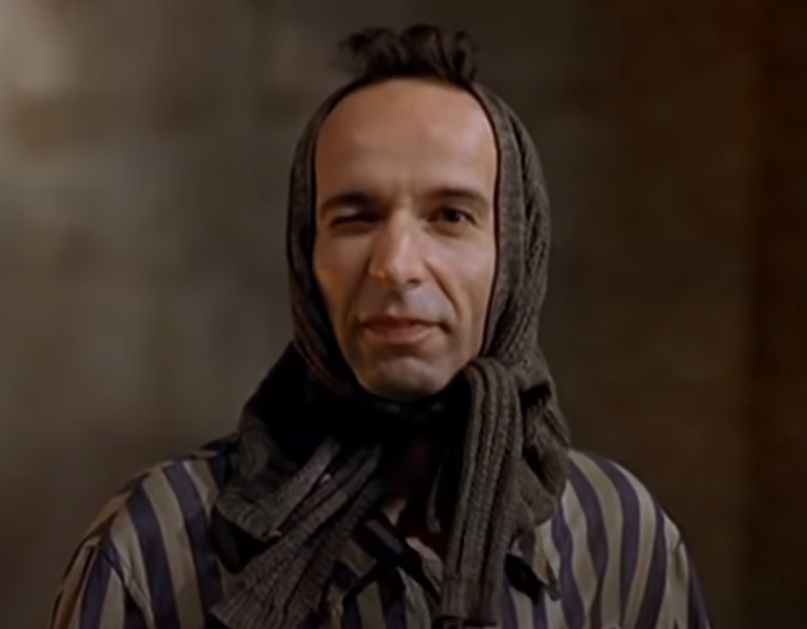 A visually captivating still taken from a pivotal moment in the film Life Is Beautiful (1997)