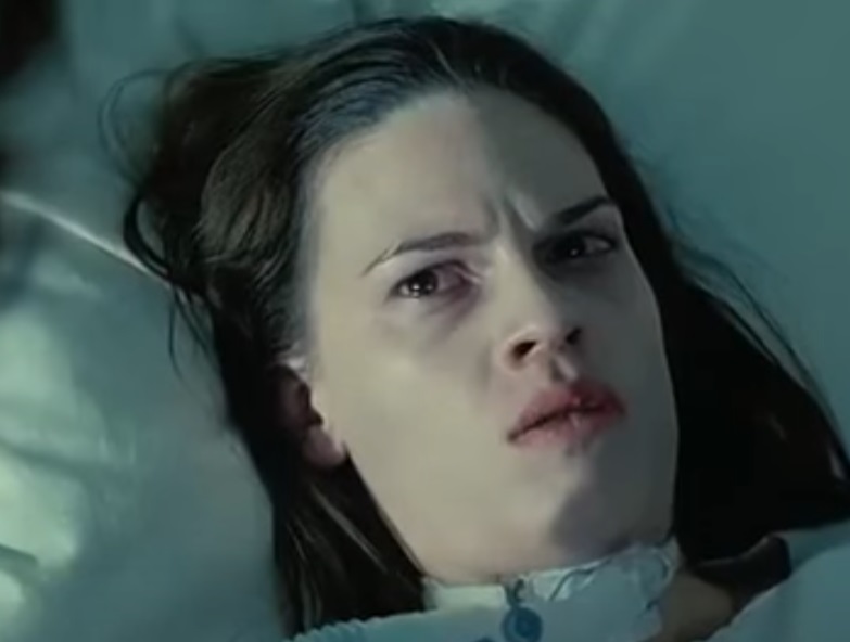 A visually captivating still taken from a pivotal moment in the film Million Dollar Baby (2004)