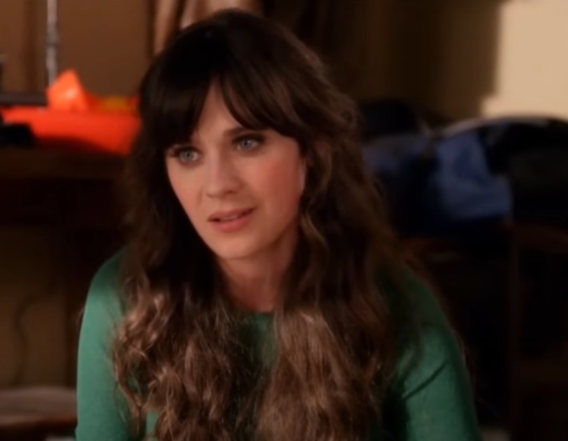 A visually captivating still taken from a pivotal moment in the television series New Girl (2011-2018)