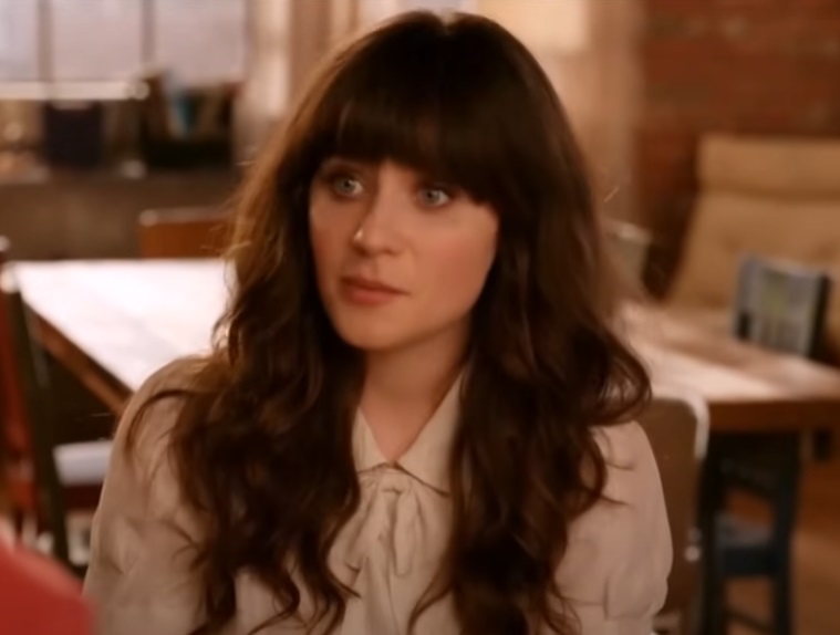 A visually captivating still taken from a pivotal moment in the television series New Girl (2011-2018)