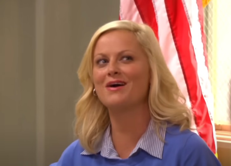 A visually captivating still taken from a pivotal moment in the television sitcom Parks And Recreation (2009-2015)