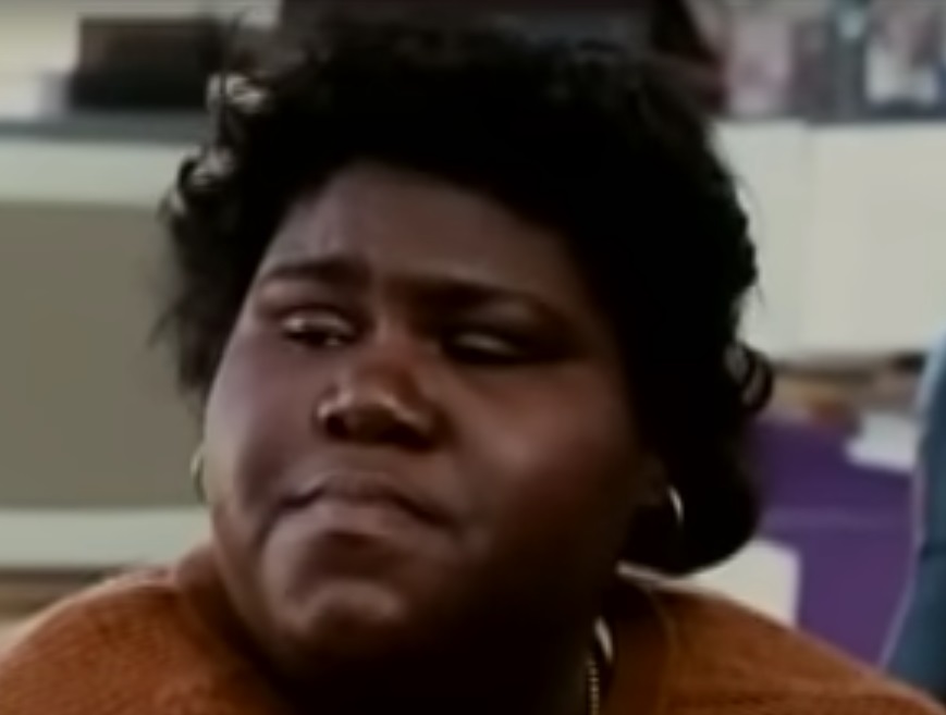 A visually captivating still taken from a pivotal moment in the film Precious (2009)