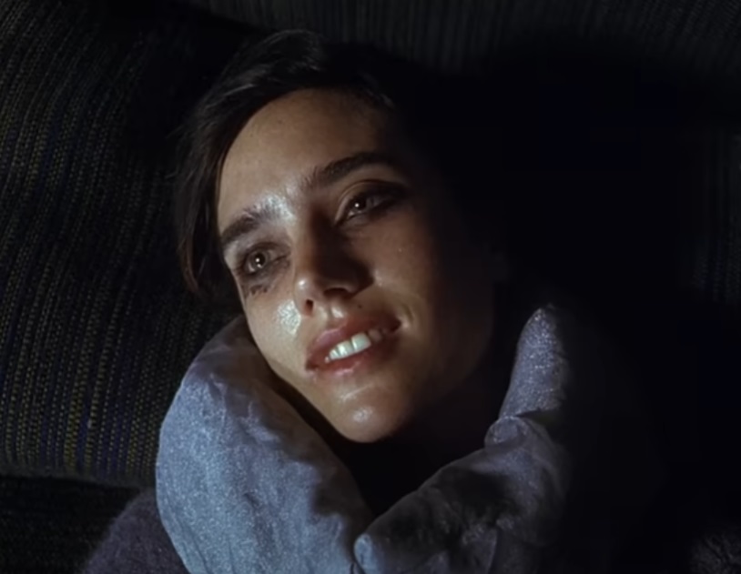 A visually captivating still taken from a pivotal moment in the film Requiem for a Dream (2000)