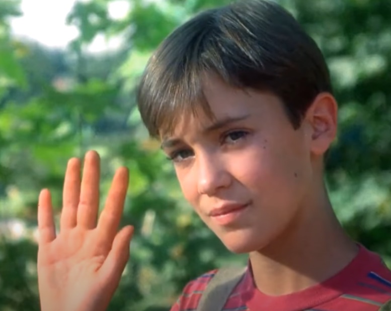 A visually captivating still taken from a pivotal moment in the film Stand by Me (1986)