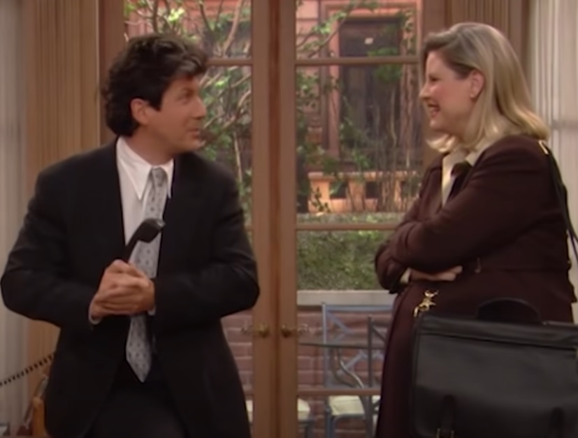 A visually captivating still taken from a pivotal moment in the television sitcom The Nanny (1993-1999)