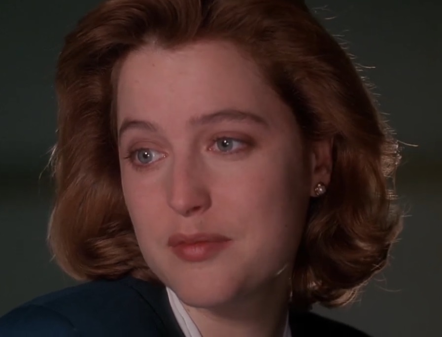 A visually captivating still taken from a pivotal moment in the television series The X-Files (1993-2018)