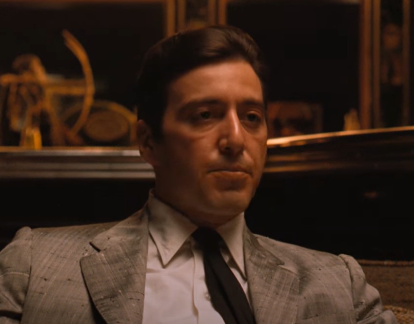 A visually captivating still taken from a pivotal moment in the film The Godfather Part II (1974)