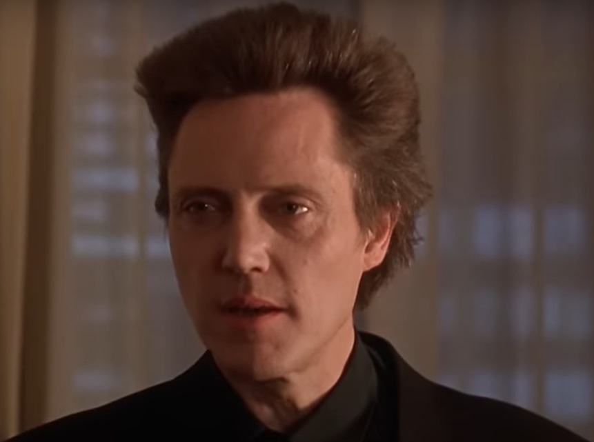 A visually captivating still taken from a pivotal moment in the film King Of New York (1990)