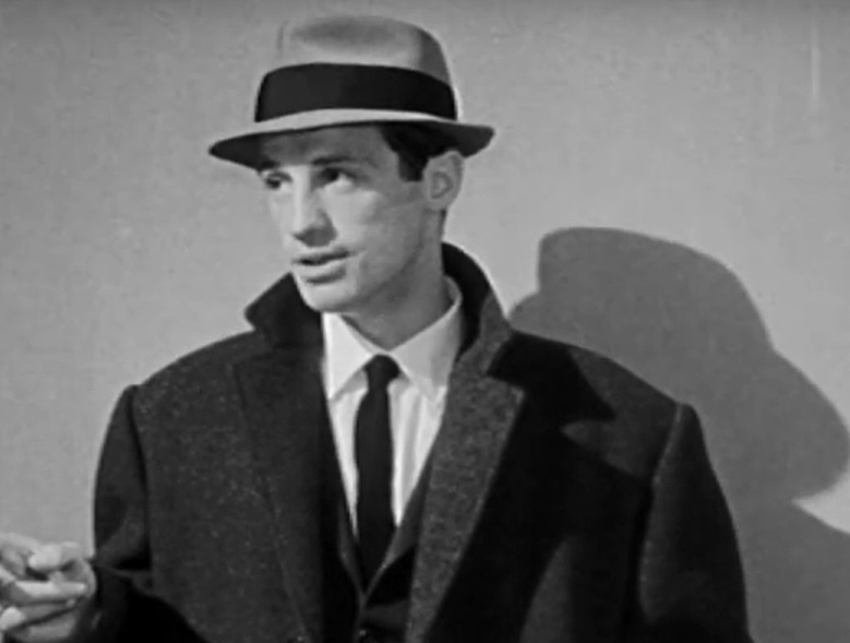 A visually captivating still taken from a pivotal moment in the film Le Doulos (1962)