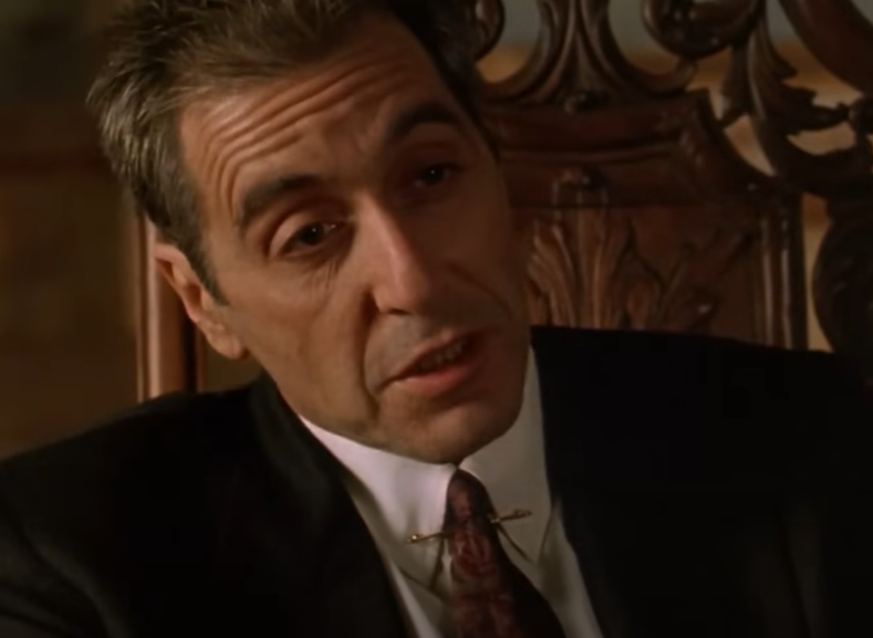 Screenshot of the movie The Godfather Part III