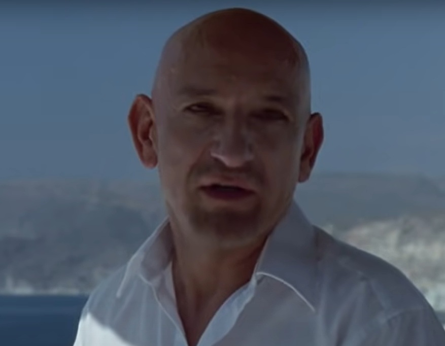 A visually captivating still taken from a pivotal moment in the film Sexy Beast (2000)