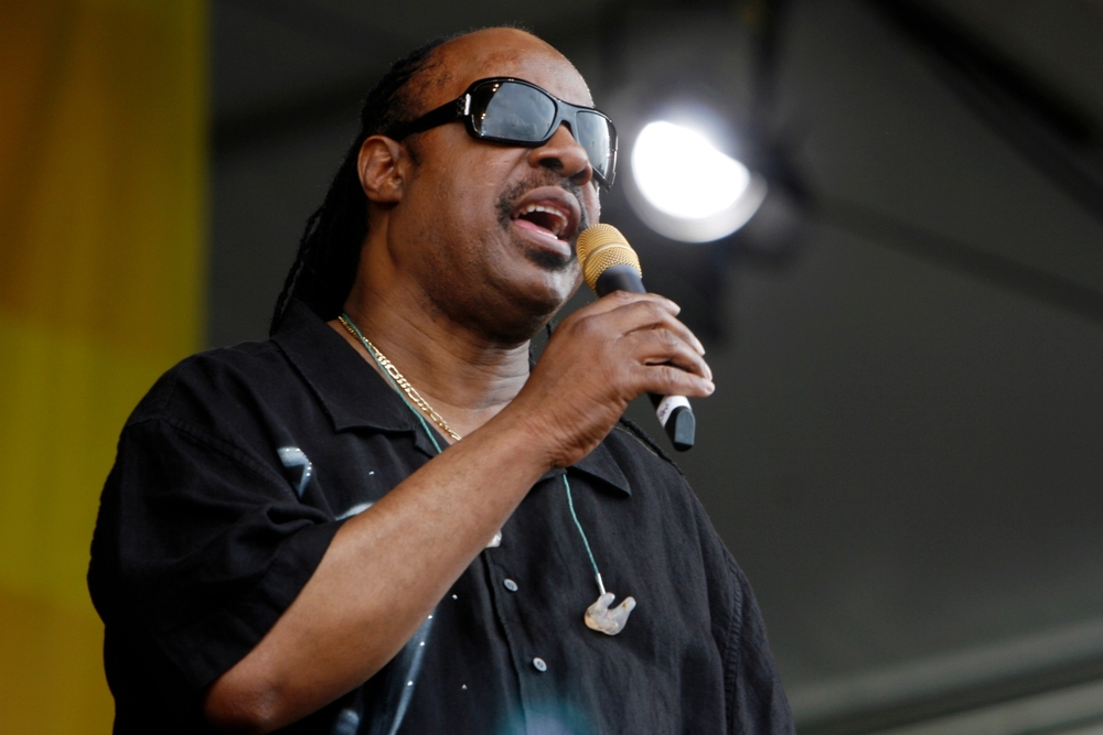 Stevie Wonder at the 2008 New Orleans Jazz and Heritage Festival