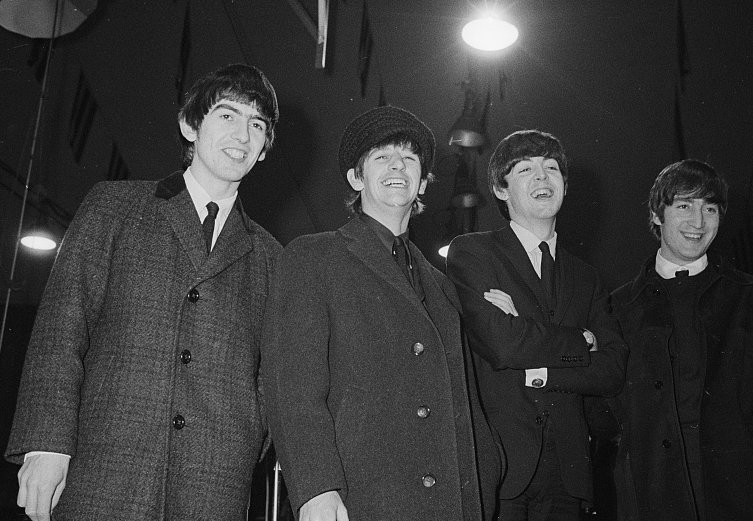 The Beatles in the Press Conference at JFK Airport