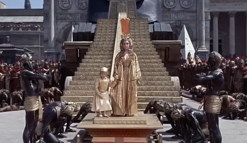 Screenshot from the movie Cleopatra (1963)