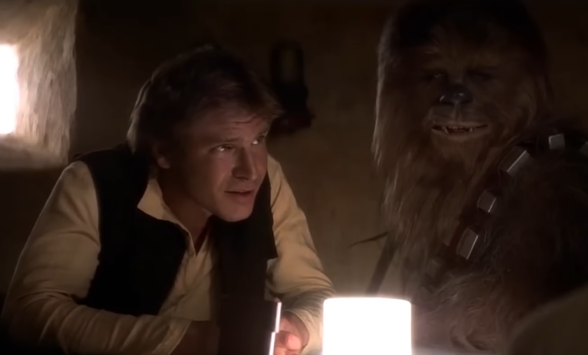 Screenshot from the movie Star Wars: Episode IV - A New Hope (1977)