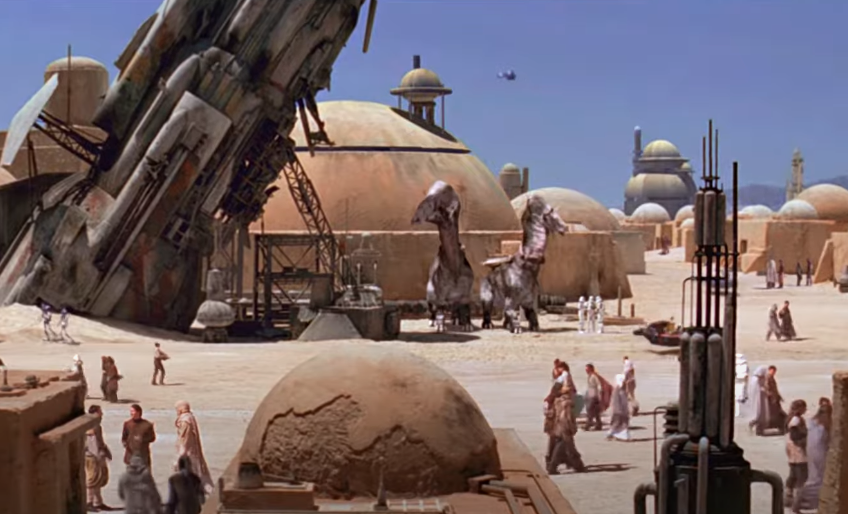 Screenshot from the movie Star Wars: Episode IV - A New Hope (1977)