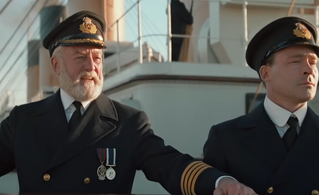 Screenshot from the movie Titanic (1997)