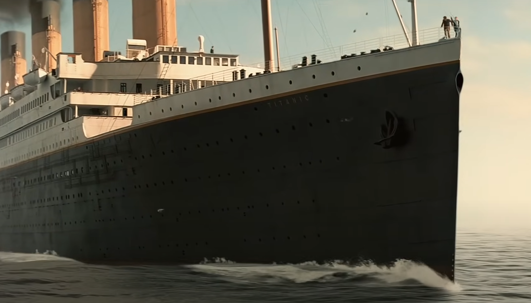 Screenshot from the movie Titanic (1997)