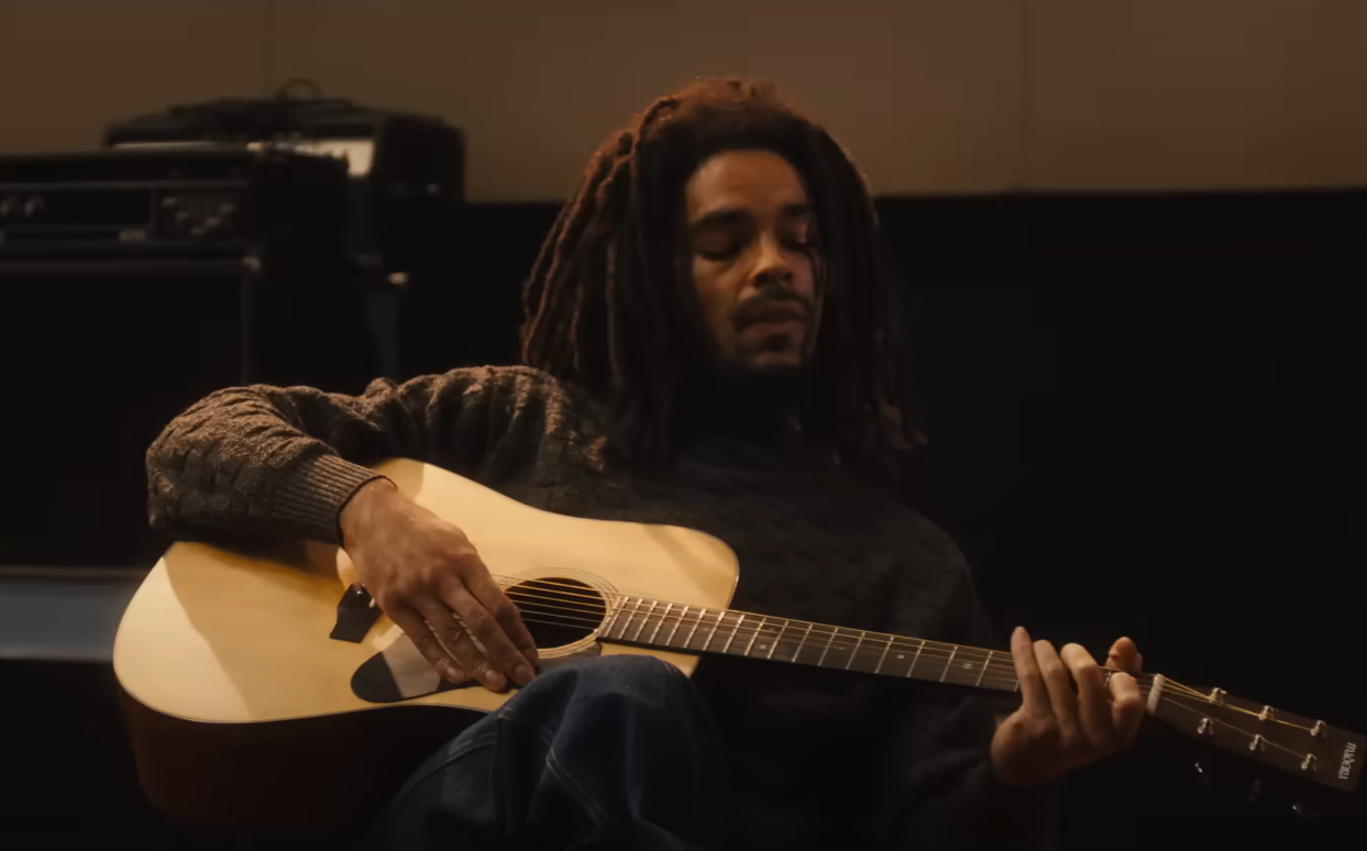 A screenshot of the movie Bob Marley: One Love