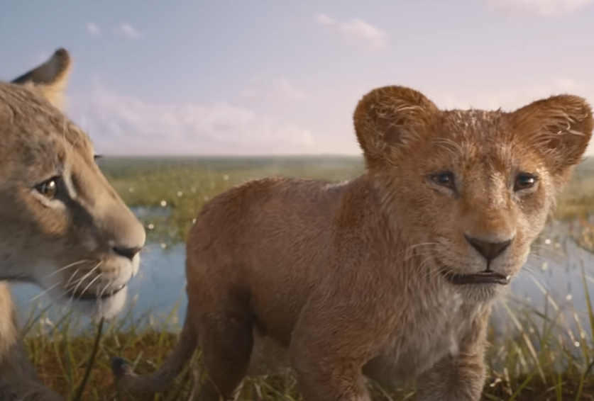 Screenshot of the animated movie The Lion King