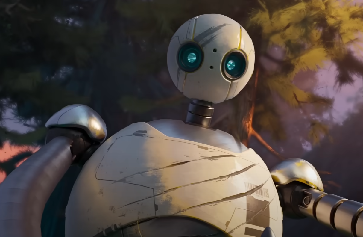 A screenshot of the movie The Wild Robot