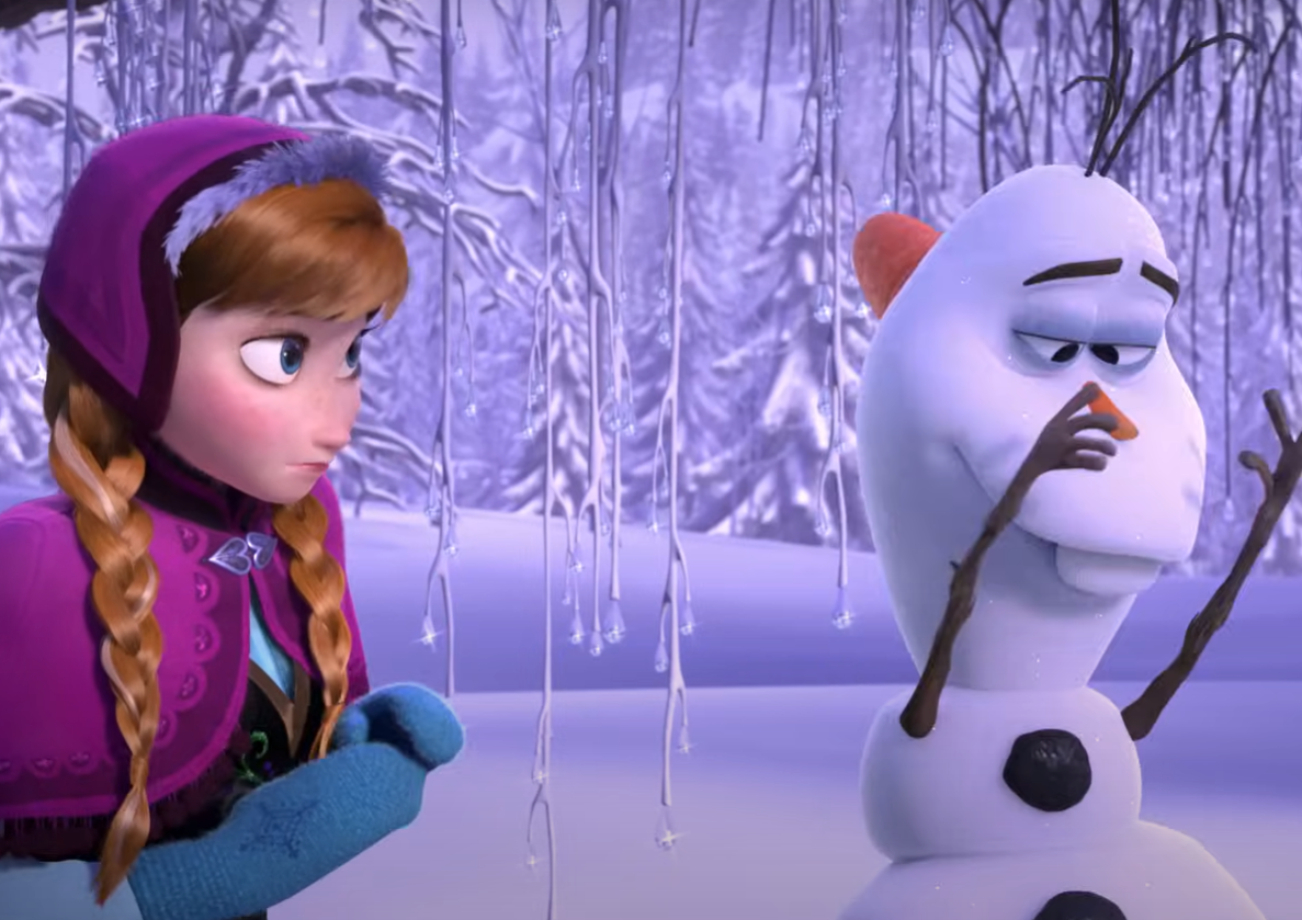 Screenshot of the animated movie Frozen