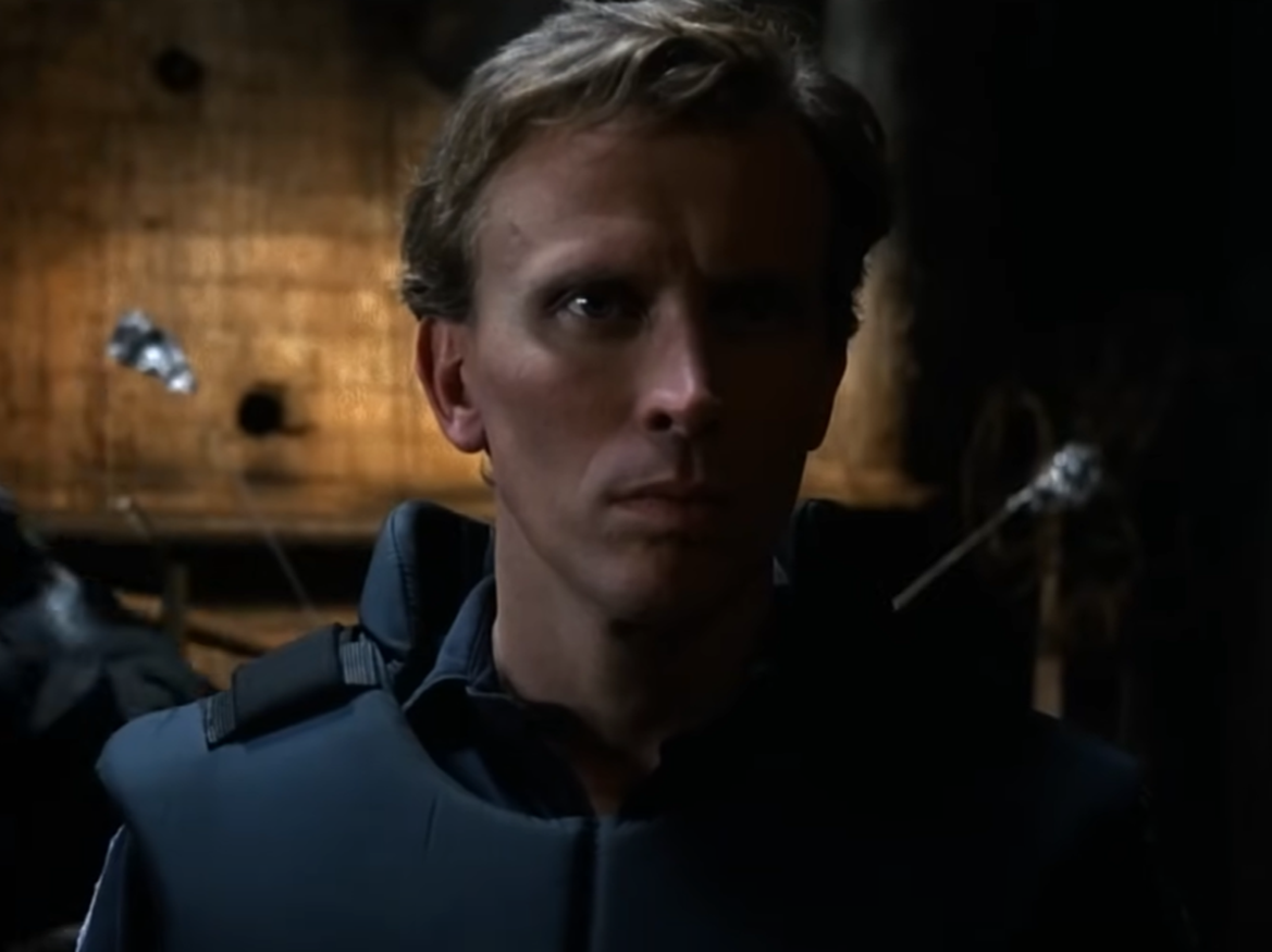 Screenshot of Peter Weller from - RoboCop (1987)