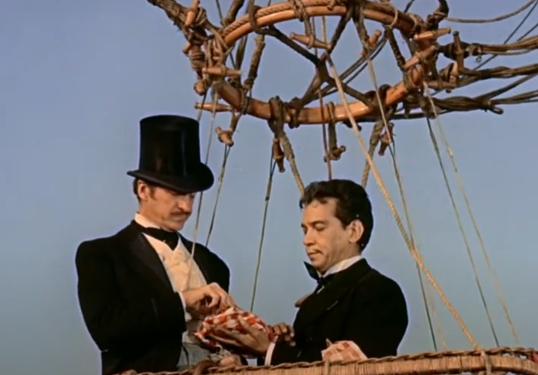 A visually captivating still taken from a pivotal moment in the film Around the World in 80 Days (1956)