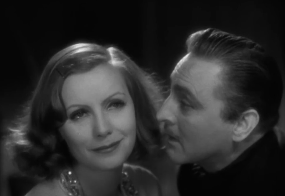 A visually captivating still taken from a pivotal moment in the film Grand Hotel (1932)