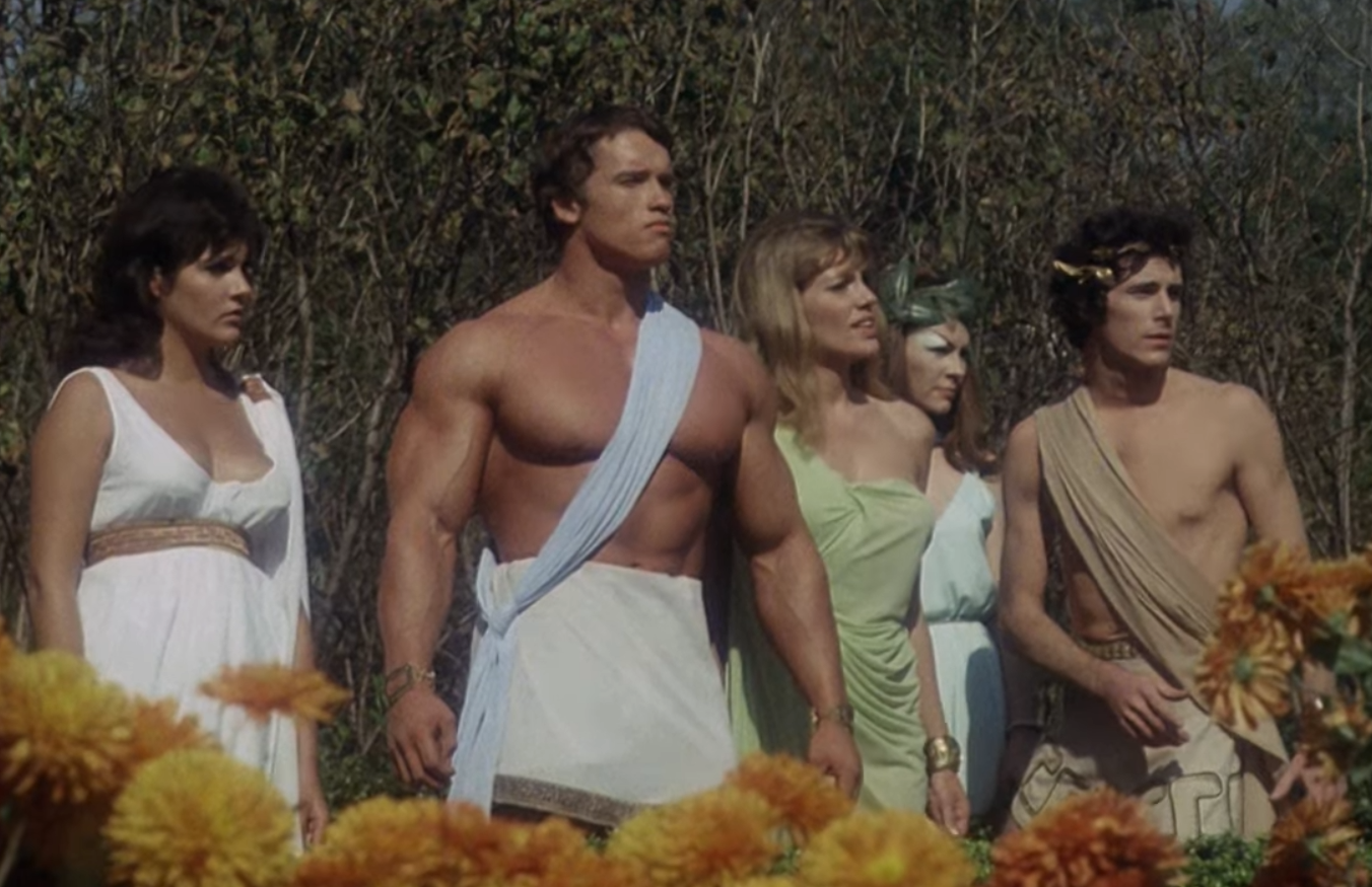 Screenshot from the movie Hercules In New York (1970)