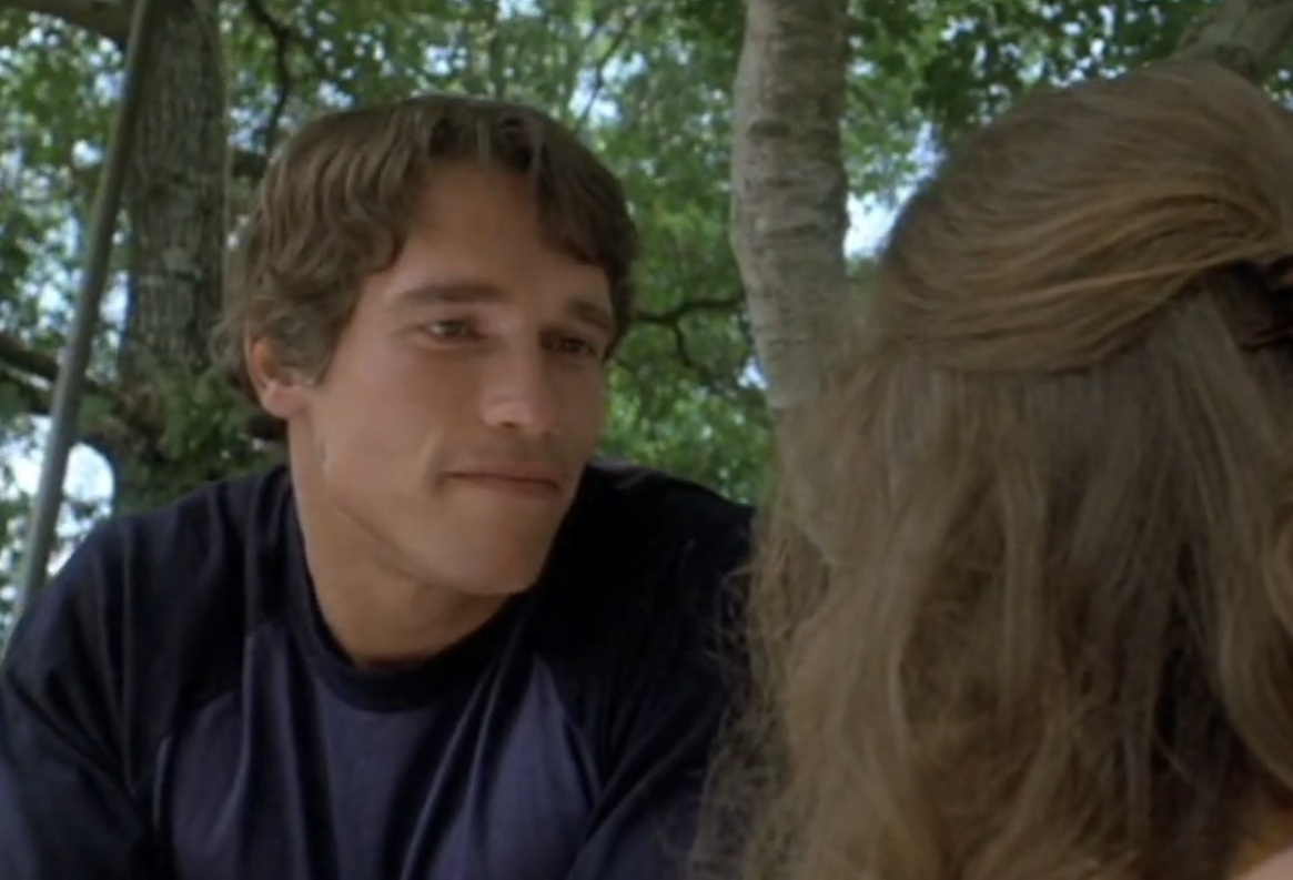 Screenshot from the movie Stay Hungry (1976)