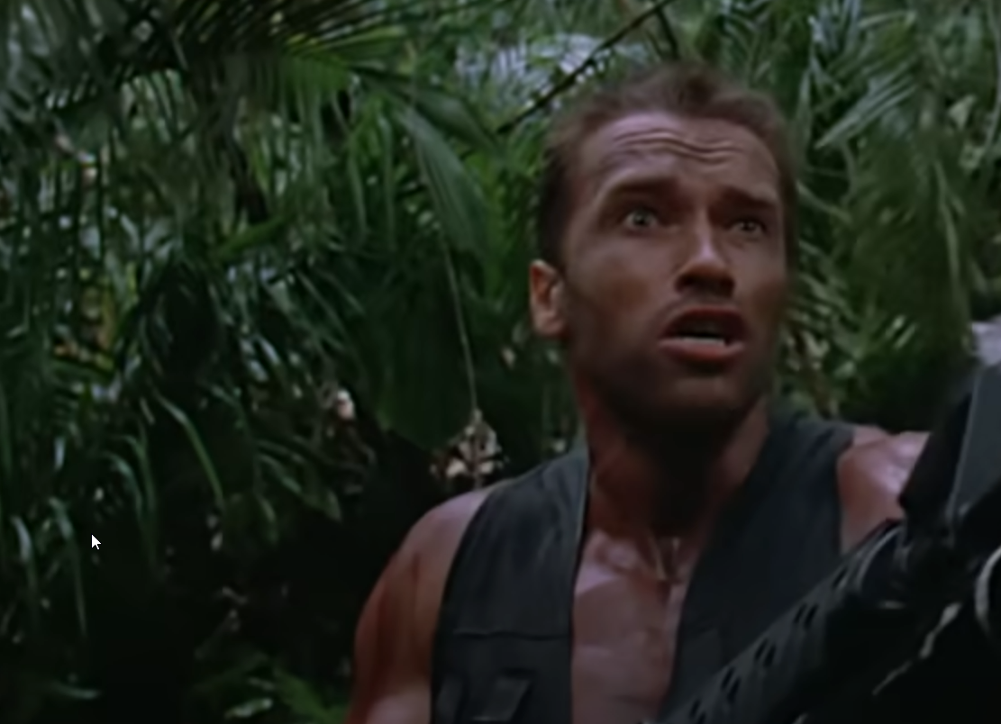 Screenshot from the movie Predator (1987)
