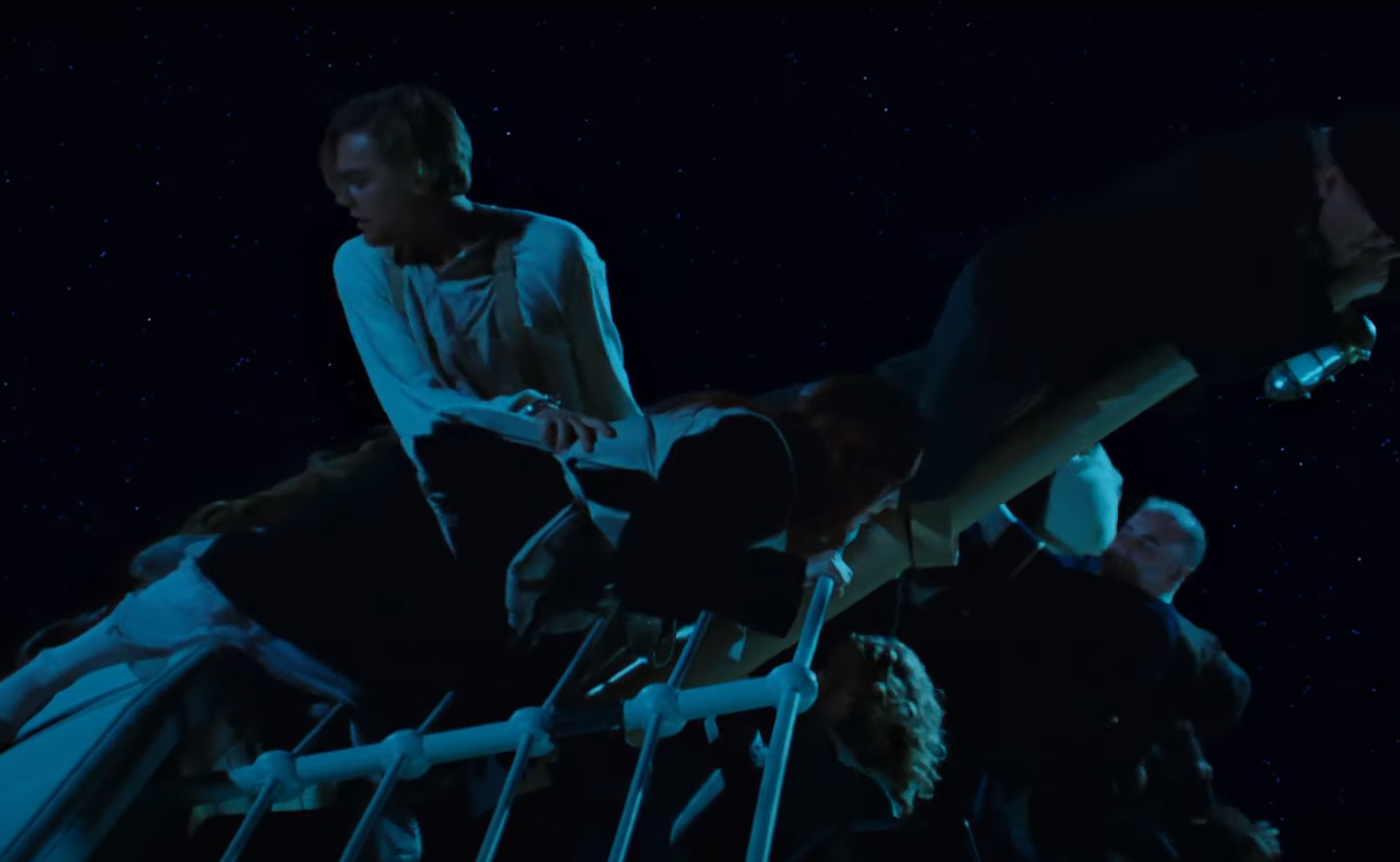 Screenshot of the movie Titanic