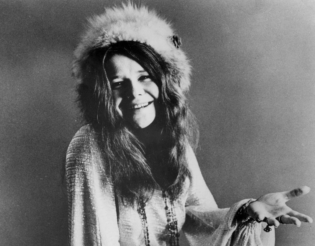 Publicity photo from photo session of Janis Joplin. 1970