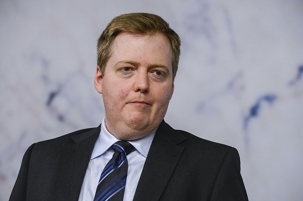 Iceland's Prime Minister Sigmundur Davio Gunnlaugsson