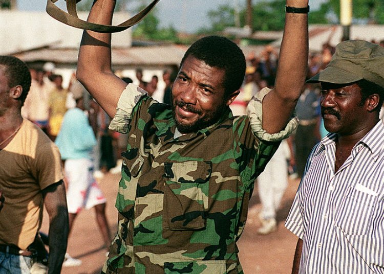 Liberian warlord Charles Taylor