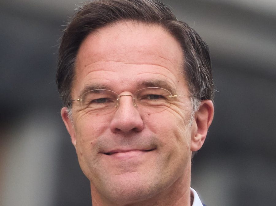Dutch politician Mark Rutte in Kyiv, 2022