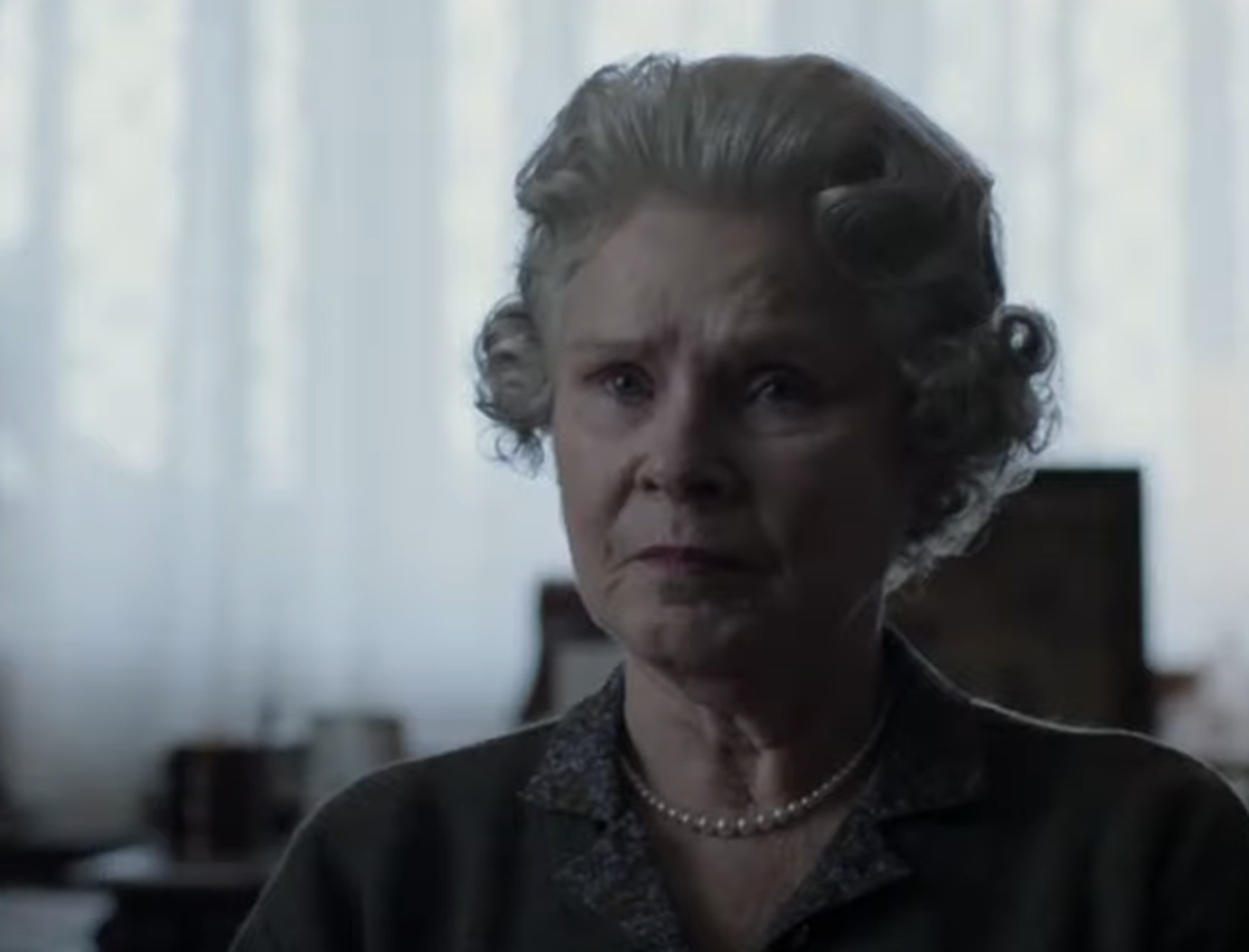 Screenshot of Imelda Staunton in The Crown (2016)