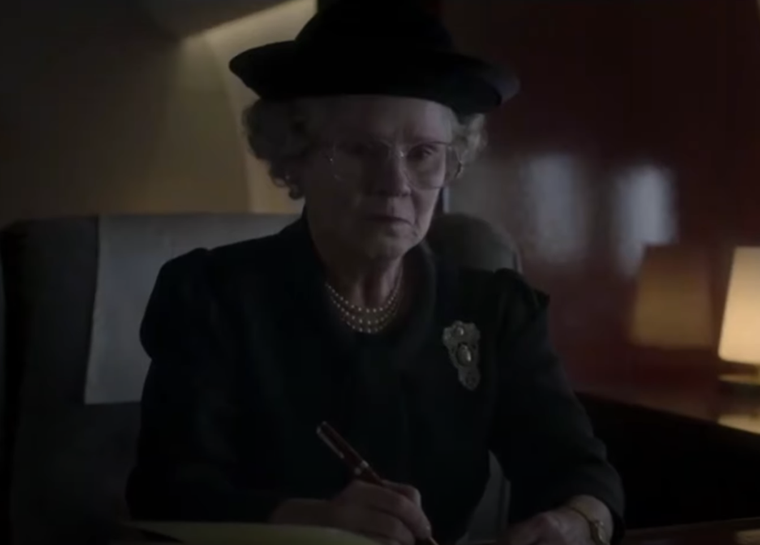 Screenshot of Imelda Staunton in The Crown (2016)