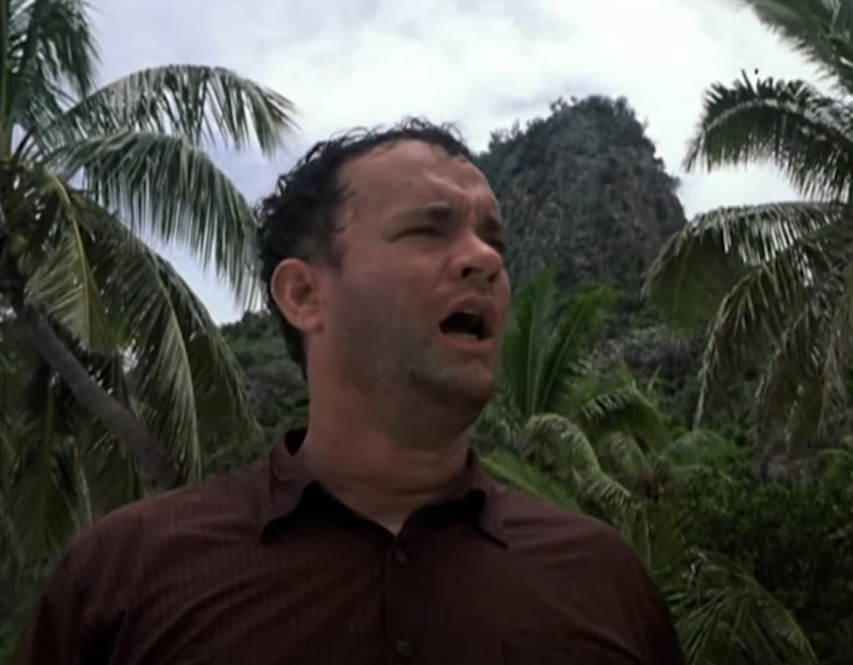 Screenshot of Tom Hanks in Cast Away (2000)