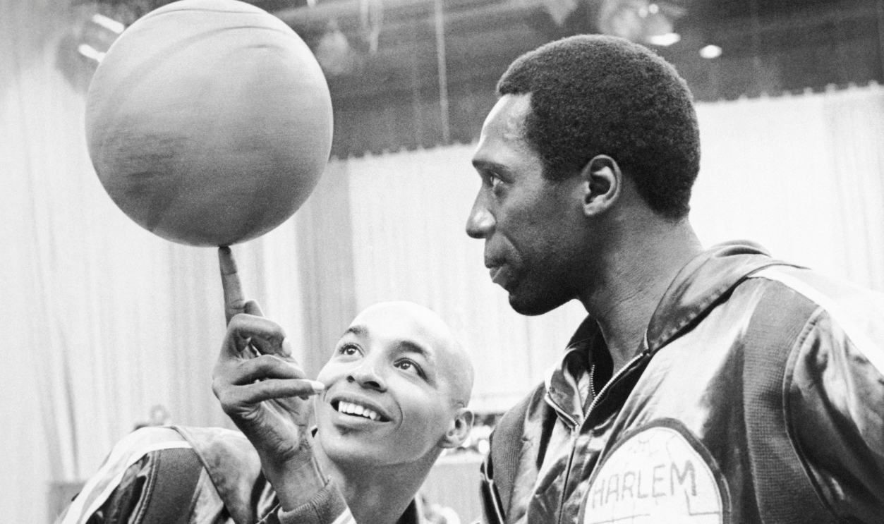 Harlem Globetrotters' Meadowlark Lemon Balancing Ball