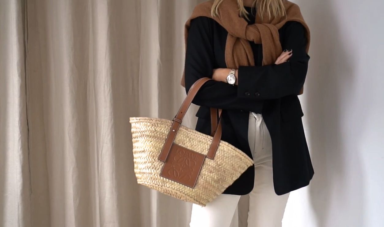 Tote Paired With A Black Blazer