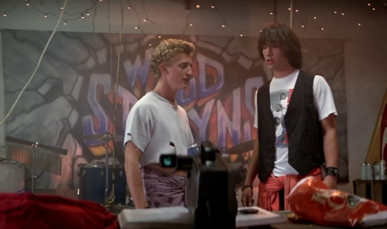 Screenshot from Bill & Ted’s Excellent Adventure (1989)