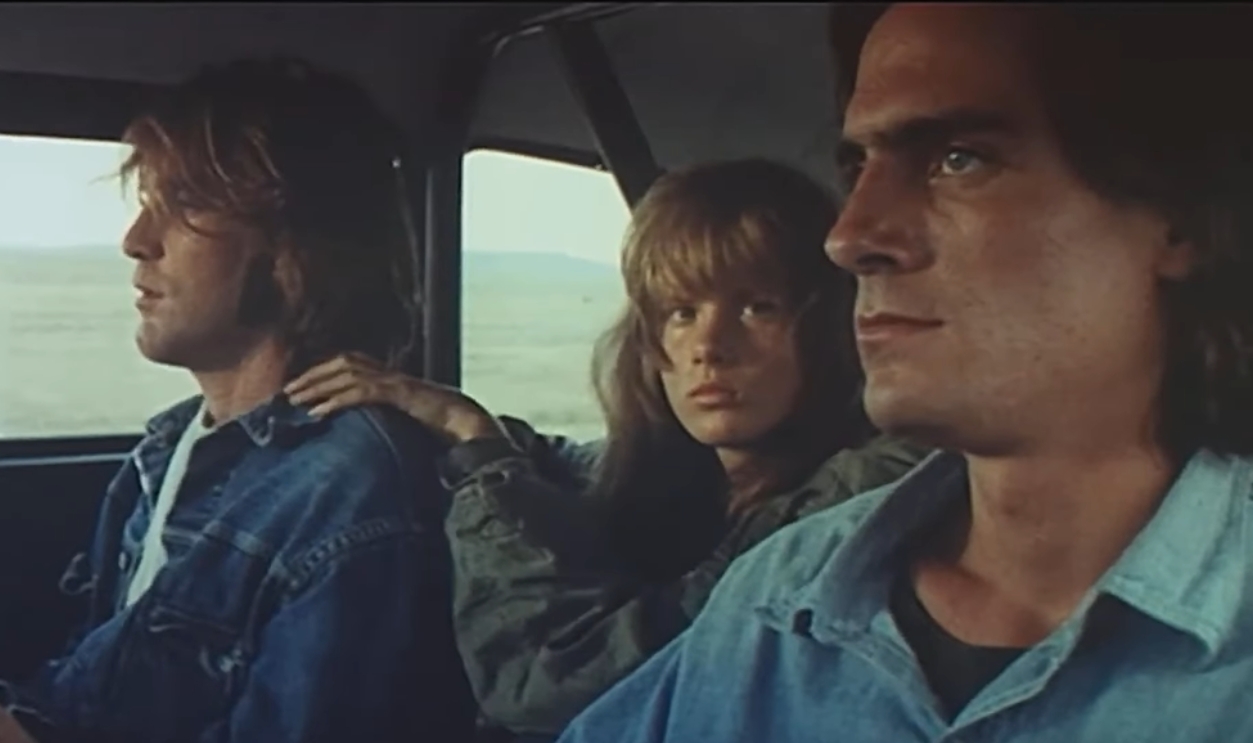Screenshot from Two-Lane Blacktop (1971)  