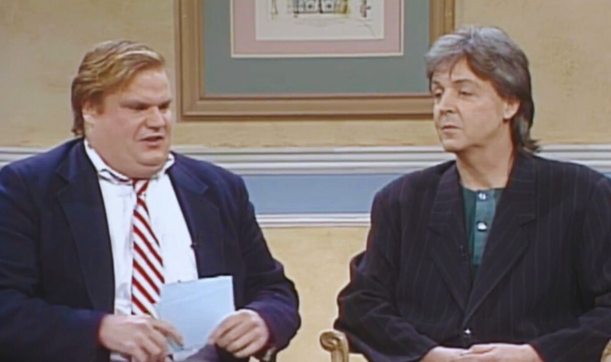 Screenshot from Saturday Night Live – Chris Farley (1990–1995)