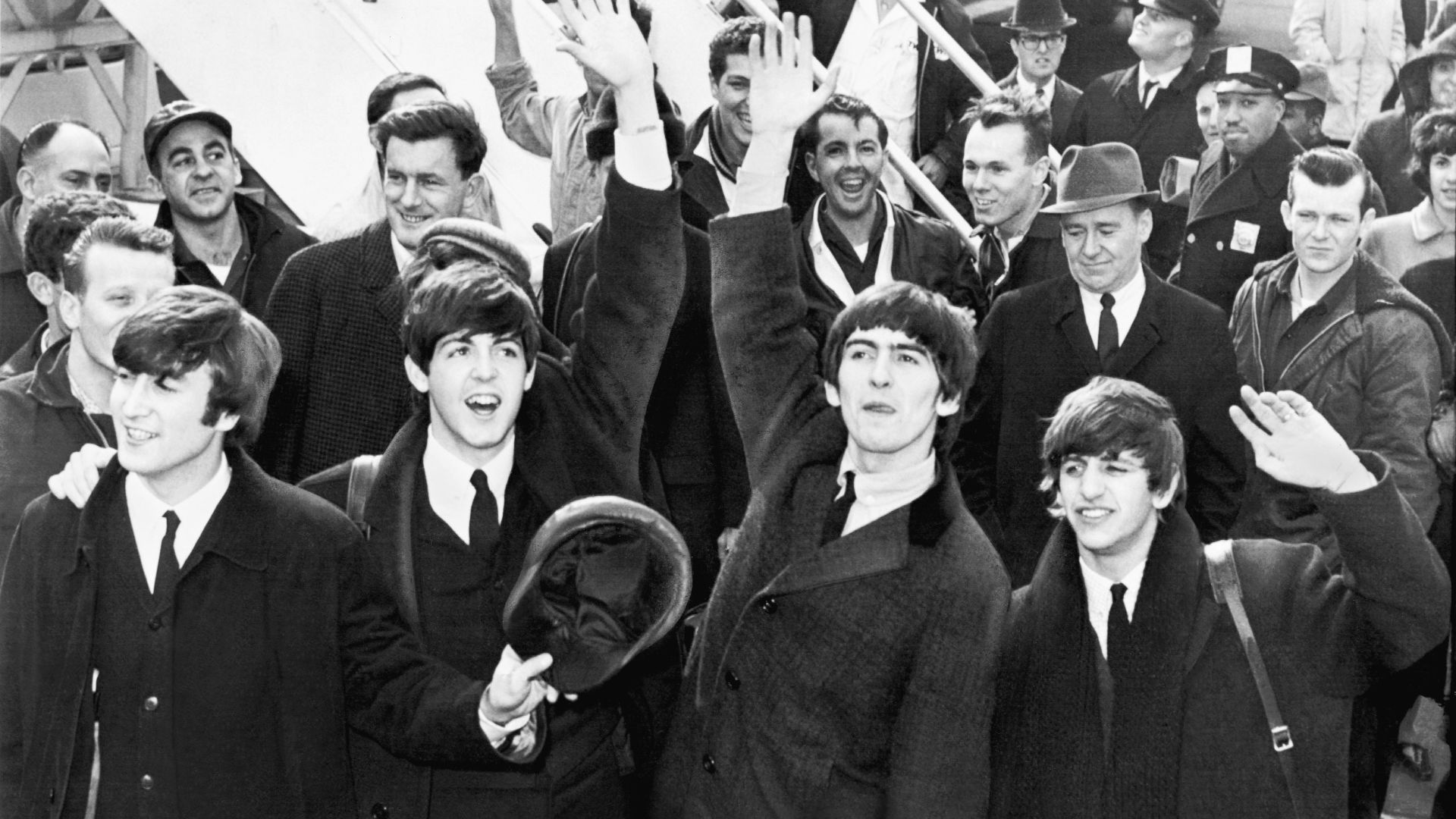 File:The Beatles arrive at JFK Airport.jpg